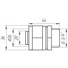 Муфта із зовнішньою різьбою APE ITALY 701 L 3/4″x26