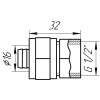 Муфта із внутрішньою різьбою APE ITALY 702 L 1/2″x16