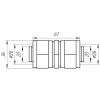 Муфта проміжна APE ITALY 703 L 26x26