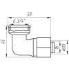 Кутник із внутрішньою різьбою APE ITALY 752 L 3/4″х20