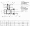 Кран кульовий прямий з американкою SOLOMON 1 1/4″ ПОСИЛЕНИЙ 1042