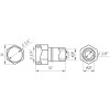 Муфта із внутрішньою різьбою прес APE ITALY AP 102 3/4″х20