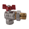 Кран кульовий кутовий з американкою SOLOMON 1/2″ ПОСИЛЕННИЙ B1043