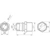 Муфта із зовнішньою різьбою прес APE ITALY AP 101 1″х26