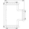 Трійник VIEGA 3130  1″x3/4″х1″ ВВВ (264420)