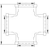 Хрестовина VIEGA 3180  3/4″ ВВВВ (320621)