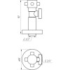 Кран напівобертовий кутовий SOLOMON 1/2″х3/4″ Retro 7077 (2 шт.)