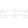 Планка з гачками Perfect Sanitary Appliances SP 8135