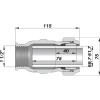 З'єднання пряме зажимне з внутрішньою різьбою DN40(47,7-51,7 мм) х 1 1/2″ IK AGAflex