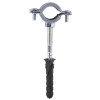 Хомут в зборi CR    1/2″ (20-23мм) з гвинтом-шурупом 8*80 та дюбелем в уп., сірий