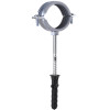 Хомут в зборi CR  1 1/2″ (47-53мм) з гвинтом-шурупом 8*100 та дюбелем в уп., сірий