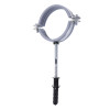 Хомут в зборi CR 2 1/2″ (70-80мм) з гвинтом-шурупом 8*100 та дюбелем в уп., сірий