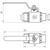 Кран кульовий прямий SELBA 1/2″ ЗВ КР SL1505