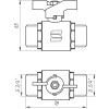 Кран кульовий прямий SELBA  3/4″ ЗЗ КБ SL1503