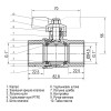 Кран кульовий прямий SELBA 1″ ВВ ЖБ SL1507