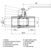 Кран кульовий прямий SELBA   1″ ВВ КР SL1506