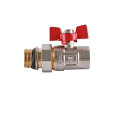Кран кульовий прямий з американкою WATERVALVE Q003  NV-V343 3/4″ ЗB