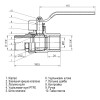 Кран кульовий прямий SELBA 1 1/4″ ЗВ КР SL1505