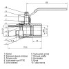 Кран кульовий прямий SELBA 1 1/2″ ЗВ КР SL1505