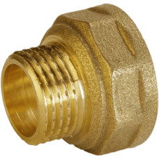 Перехідник редукційний латунний 3/4″ВР х 1/2″ЗР штампований А0603А VA