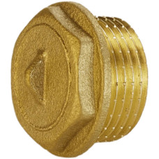 Заглушка латунна 3/4″ЗР штампована А1092А VA