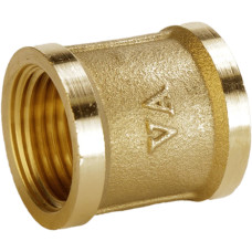 Муфта латунна 1/2″ВР х 1/2″ВР штампована А0305А VA
