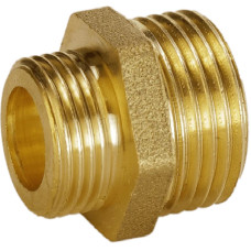 Ніпель редукційний латунний 3/4″ЗР х 1/2″ЗР штампований А0511А VA