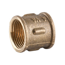 Муфта латунна 3/4″ВР х 3/4″ВР ливарна А0302А VA