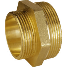 Ніпель редукційний латунний 1 1/2″ЗР х 1 1/4″ЗР штампований А0522А VA