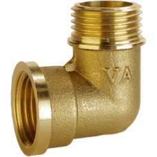 Кутник латунний 3/4″ВР х 3/4″ЗР штампований А0120-1А VA