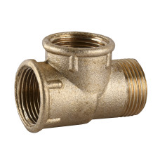 Трійник латунний 3/4″ВР х 3/4″ВР х 3/4″ЗР ливарний  210Б