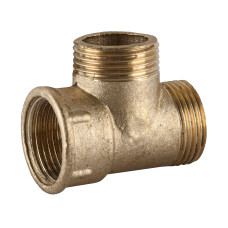 Трійник латунний 3/4″ВР х 3/4″ЗР х 3/4″ЗР ливарний 209Б