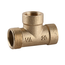Трійник редукційний латунний 3/4″ЗР х 1/2″ВР х 1/2″ВР ливарний A0225А VA