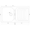 Гранітна мийка Globus Lux BOREN мигдаль 860x500мм-А0008