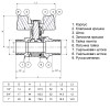 Кран кульовий прямий Q PROFESSIONAL    1/2″ ЗЗ КБ PN40 QP153
