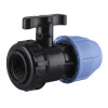 Кран кульовий ПНД Vsplast 40*1 1/4 ''  ВР 6002