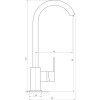 Змішувач для кухні Globus Lux Milano GLM-0203SQ