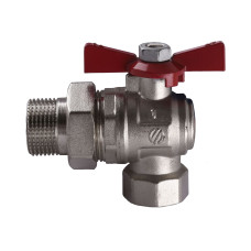 Кран кульовий ARCO 1″ SENA 154305 кутовий з американкою  (754305)