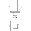 Кран напівобертовий кутовий SOLOMON 1/2″х1/2″ CUBE 7078 ( 2 шт.)