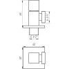 Кран напівобертовий кутовий SOLOMON 1/2″х3/4″ CUBE 7078