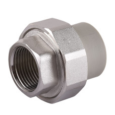 Муфта розбірна внутр.різьба (металева) PPR Vsplast 25х1/2''  1017