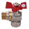 Кран кульовий Q PROFESSIONAL 1/2″  нв КБ  кутовий Q154  PN40