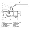 Кран кульовий прямий SELBA 2″ ЗВ КР SL1505