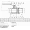 Кран кульовий з американкою SOLOMON 2″ ПОСИЛЕНИЙ 1042