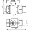 Кран кульовий ARCO     3/4″ SENA 154104 прямий з американкою (754104)