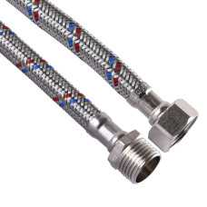 Шланг нержавіюча сталь ECO FIX 1/2″х1/2″ ЗВ  2,0 м EPDM