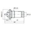 Клапан OUTER під термоголовку М30x1,5 панельного радіатора KALDE 1/2″ЗР ECO5029 (на трубу)
