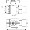 Кран кульовий ARCO    1″ SENA 154105 прямий з американкою (754105)
