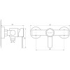 Змішувач для душу Globus Lux WIEN SBT2-105