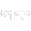 Змішувач для душу Globus Lux MAIN SM-105N